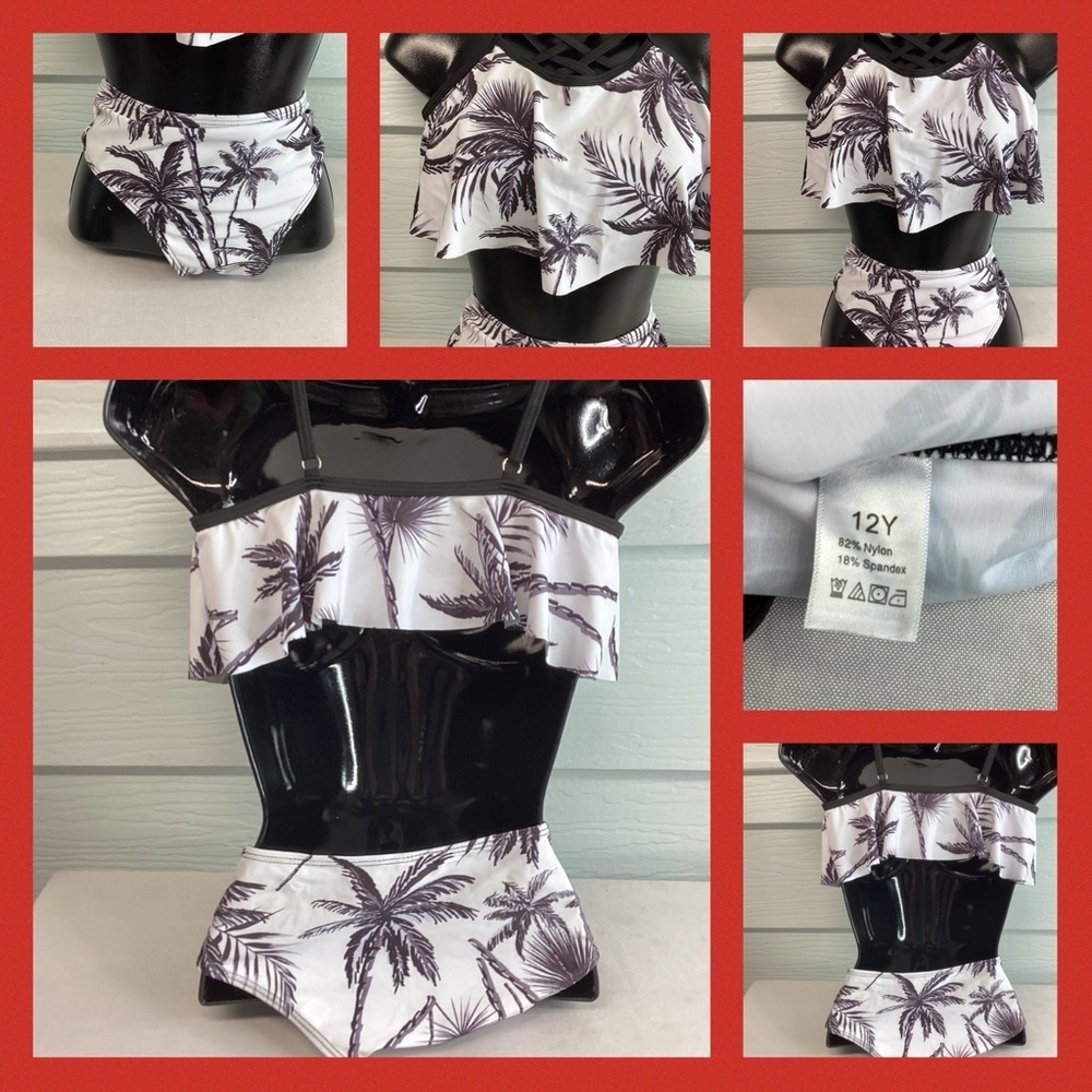 Little girls two-piece swimsuit. 9 - Picture 5 of 5